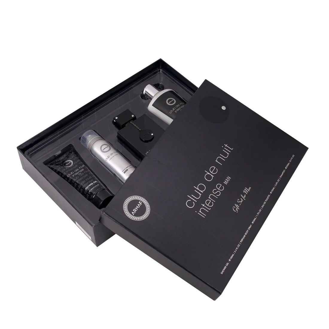 Armaf Club de Nuit Intense EDT (M) 4 Pc SP 50 ml; BS 50 ml; SG 100ml; Shampoo 250 ml