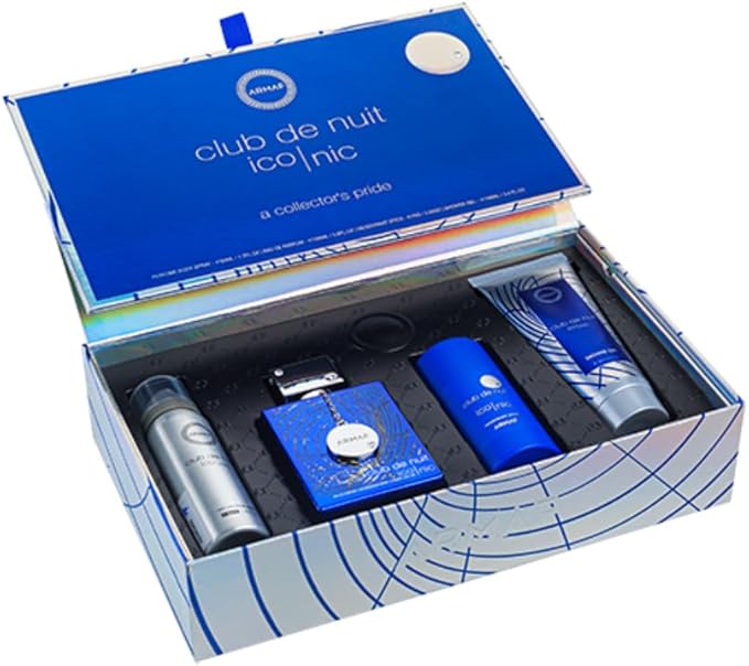 Armaf Club De Nuit Iconic, 4pc, Body Spray 50ml, EDP 105ml, Shower Gel 100ml, Deodorant stick 75g